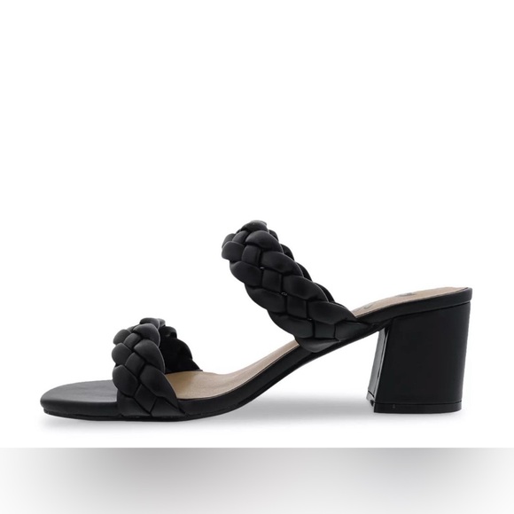 Bellini Shoes - Bellini Black Braided Heel